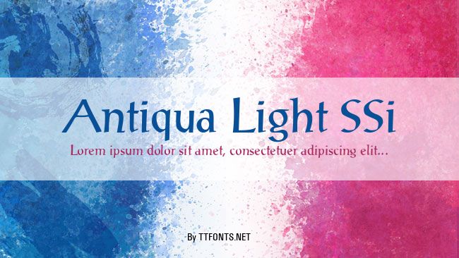 Antiqua Light SSi example